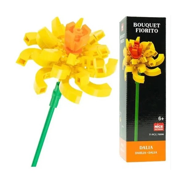 Nice Group-Flower Mattoncini-Set da Costruzione...