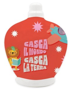 SALVADANAIO - IN CERAMICA CON TAPPO - GIRO GIRO TONDO 2