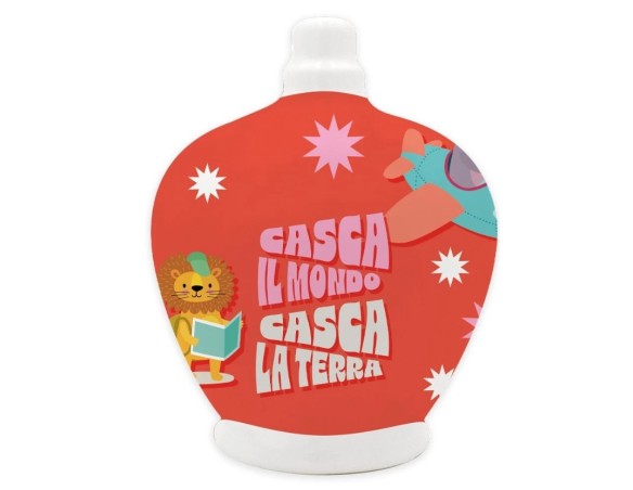 SALVADANAIO - IN CERAMICA CON TAPPO - GIRO GIRO TONDO