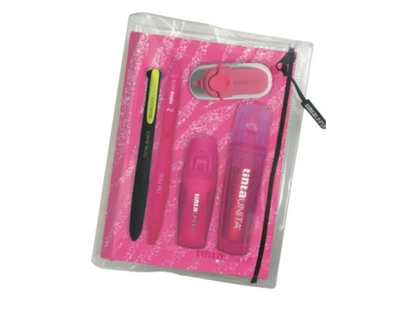 DIARIO DATATO 2026 - 2027 Glitter Tinta Unita con accessori FUCSIA GLITTER ANIMALIER