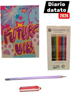 DIARIO DATATO 2026 TINTA UNITA  YOUNG FUTURE VIBES 2026 -...