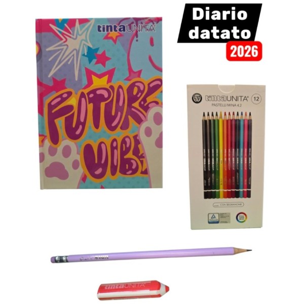 DIARIO DATATO 2026 TINTA UNITA  YOUNG FUTURE...