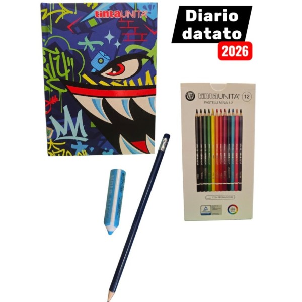 DIARIO DATATO 2026 TINTA UNITA SPRAY 2026 - 2027