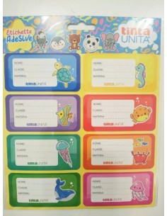 Etichette quaderni libri Tinta unita 2