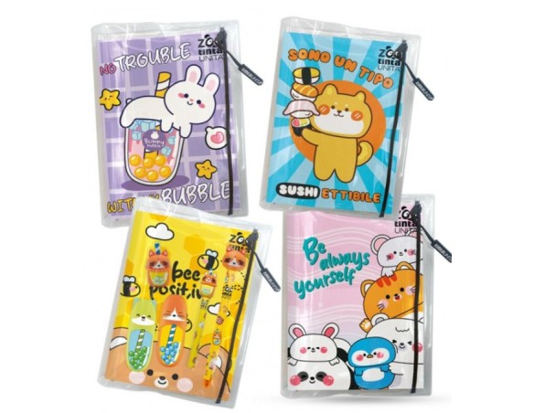 Agenda Diario scuola TintaUnita Zoo 2027 con Omaggio Boy e Girl