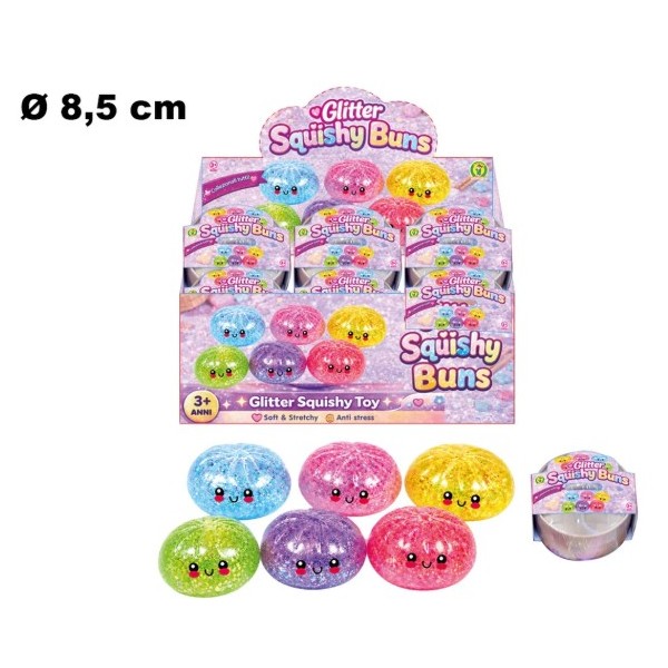 Squishy ravioli cinesi glitter 8,5cm