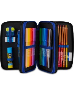Inter | Seven Astuccio Scuola 3 Zip Inter, Blu, Triplo... 2