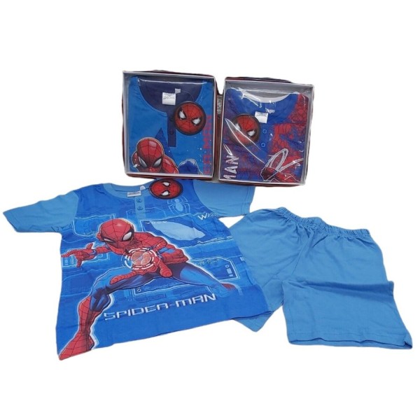 Spiderman | PIGIAMA CORTO SPIDERMAN IN COTONE...