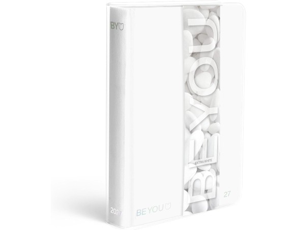 BE YOU-Diario be you Scuola Extra White 2026/2027 Agenda Ragazzi Medie Superiori