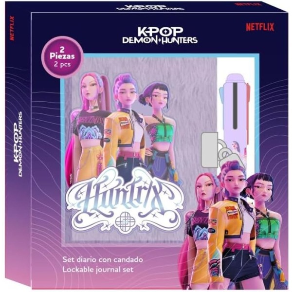 Demon Hunters K-Pop | Set diario con lucchetto,...