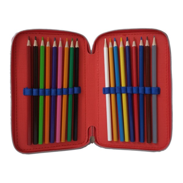 Astuccio Scuola 3D Dinosauri 3 Zip, Portacolori...