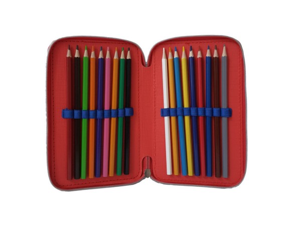 Astuccio Scuola 3D Dinosauri 3 Zip, Portacolori Pennarelli Giotto - 0794