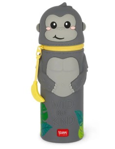 Legami Kawaii - Astuccio 2 in 1 in Morbido Silicone, Gorilla