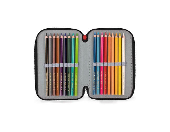 Pokémon Pikachu - Astuccio 3 scomparti completo 46 pezzi per la scuola o il tempo libero POKEMON