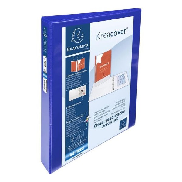 Raccoglitore anelli tu blu a4 1pz d60 22x30