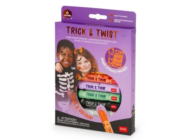 Legami - Set di 6 Trucchi Viso in Stick - Trick & Twist Legami