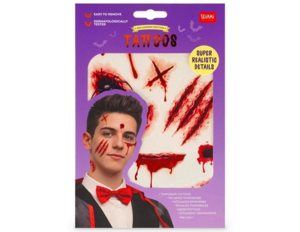 Legami - Tatuaggi Temporanei Viso e Corpo Halloween Legami
