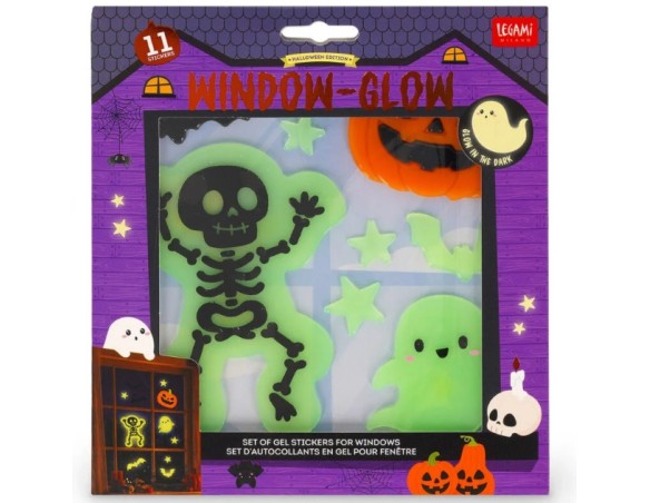 Legami - Vetrofanie Set di Adesivi in Gel per Finestra - Windo-Glow legami halloween