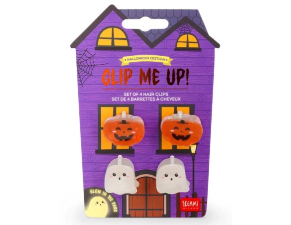 Legami -Set di 4 Mini Mollette per Capelli Halloween - Clip Me Up! halloween legami