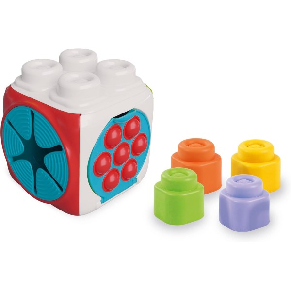 Clementoni- Soft Sensory Activity Cube-Set...