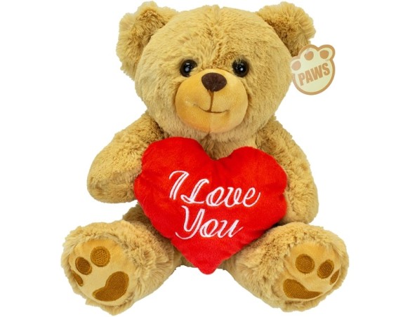 Peluche Orso Marrone Con Cuore 26 Cm san valentino