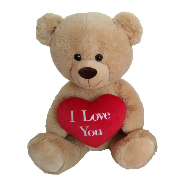 Peluche Orso Marrone Con Cuore 64 cm san valentino