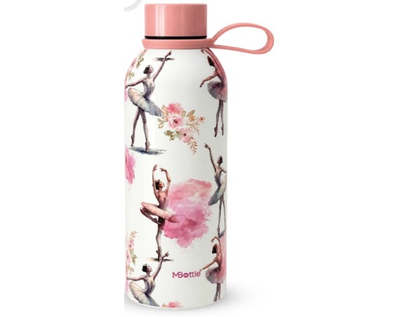 Borraccia Termica Acciaio Inox 500ml Ballerina Scuola Sport Salvaspazio