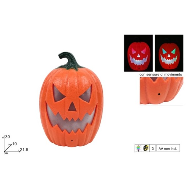 Halloween | Zucca 30cm con luce, suono e...