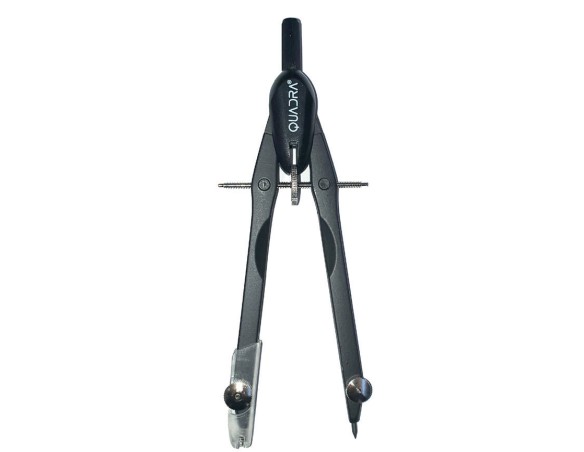 Compasso Balaustrone TopQuality Quadra metallo aste fisse salvapunta Nero