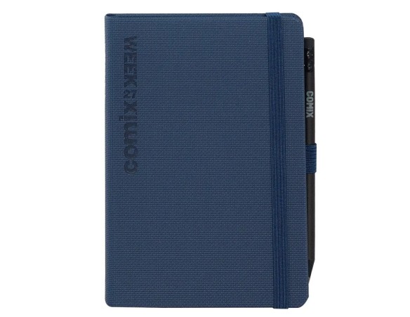Agenda Comix 2027 12 Mesi Settimanale Medium Blu Texture