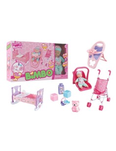 Bambolotto bimbo 30cm con suono e accessori