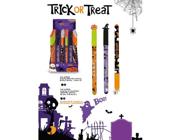 Halloween | Penna 3d cancellabile halloween blu nera