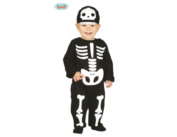 Costume Scheletro Tuta Neonato Halloween Vestito Carnevale Festa Party PER TRAVESTIMENTI DI HALLOWEEN E PARTY A TEMA