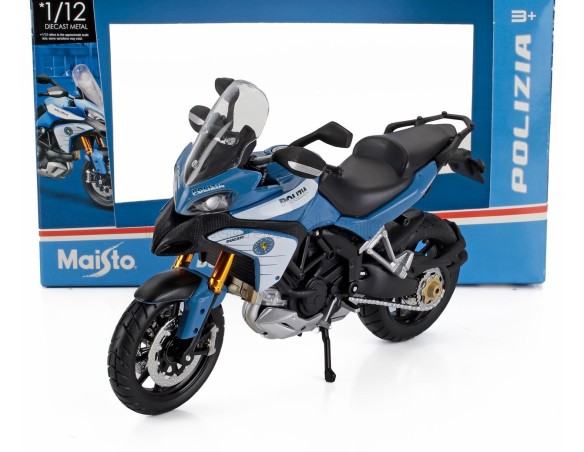 Maisto Multistrada Moto Motore Motocicletta 1200s - Polizia in scala 1:12 1 pz