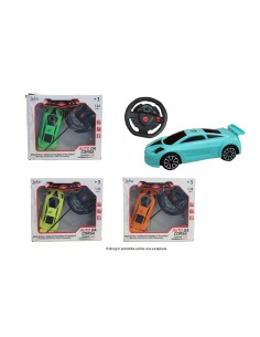 Auto radiocomandata 1:24 c/volante 3pz ass.