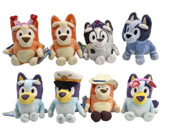 Bluey | peluche 20cm disponibile in 7 assortimenti bluey