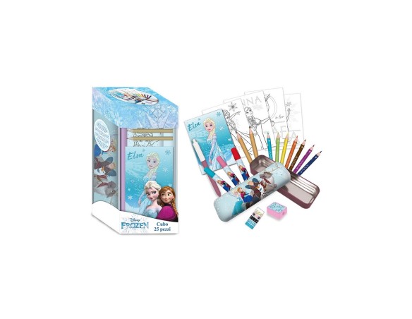 Frozen | Set Cubo Cancelleria 35 Pz In Torre Frozen