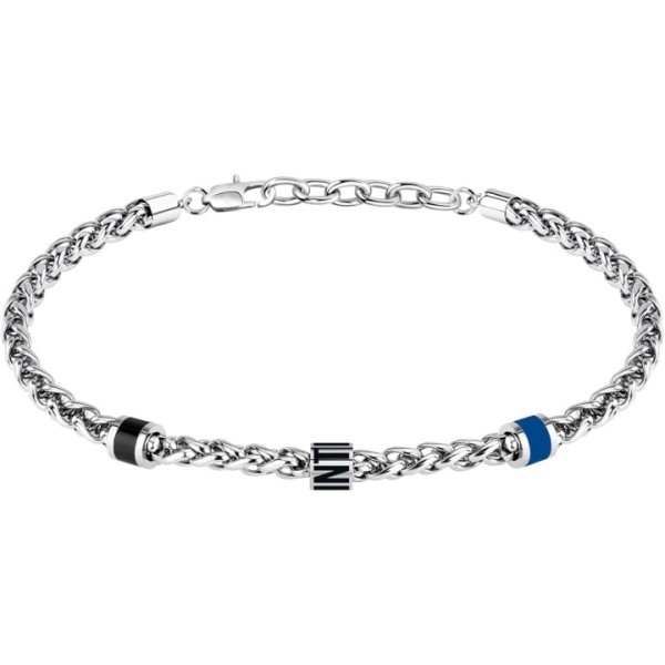 Inter | Bracciale in acciaio con ciondoli Inter