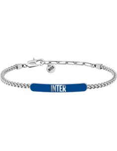 Inter | Bracciale in acciaio con targhetta smaltata Inter