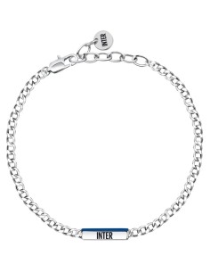 Inter | Bracciale in acciaio con targhetta smaltata Inter