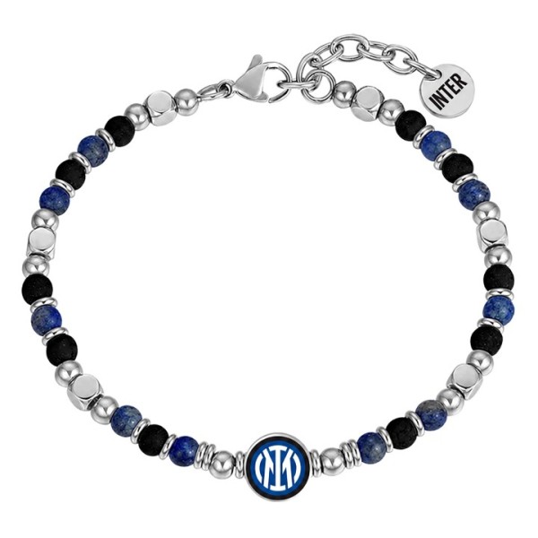 Inter | Bracciale in acciaio e pietre...