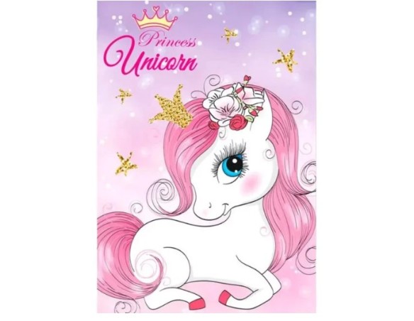 Unicorno | Plaid copertina coperta pile bimba bambina unicorno 100x140 cm