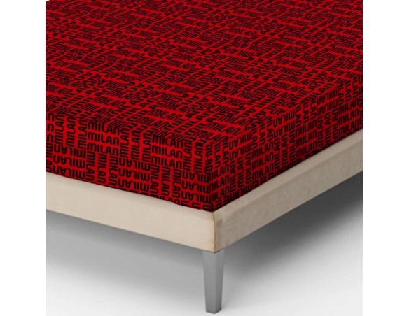 Milan | Completo Letto Lenzuolo A.C. Milan| 1 Piazza |  Prodotto Ufficiale