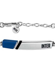 Inter | Bracciale in acciaio bambino con targhetta... 2