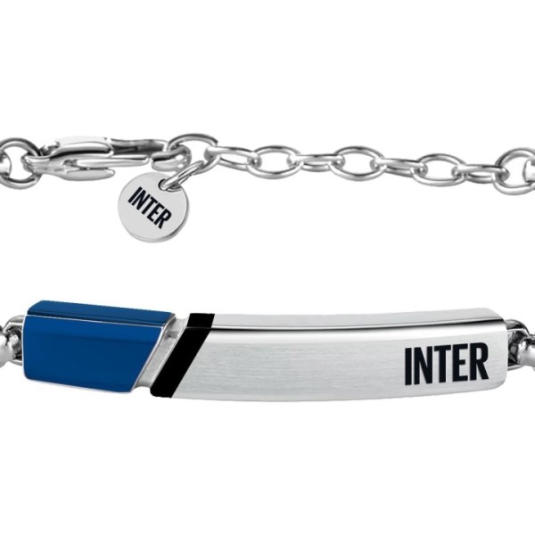 Inter | Bracciale in acciaio bambino con...