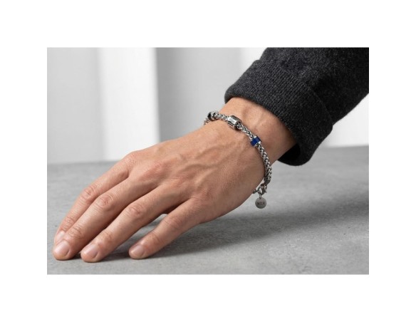 Inter | Bracciale in acciaio con ciondoli Inter
