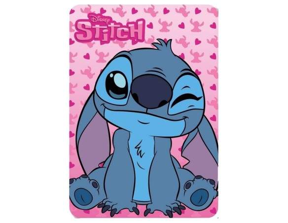 Disney Stitch - Coperta plaid per bambini, Morbido pile, 140x100cm stitch
