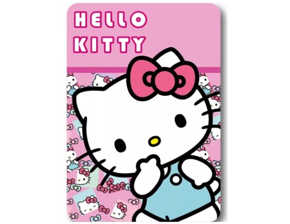 Hello Kitty | Plaid copertina coperta pile bimba bambina hello kitty 100x140 cm
