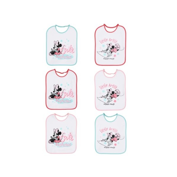 Minnie | 6 BAVETTE GRANDI IN DOPPIA SPUGNA CON...