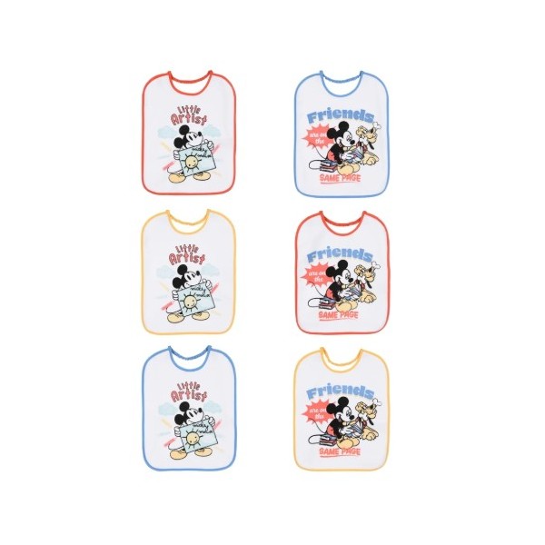 Topolino | 6 BAVETTE GRANDI IN DOPPIA SPUGNA...